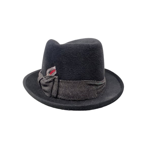 Champ Feel The Felt Fedora Hat Felted By Master Craftsman Gray Men's 21" - Picture 1 of 9
